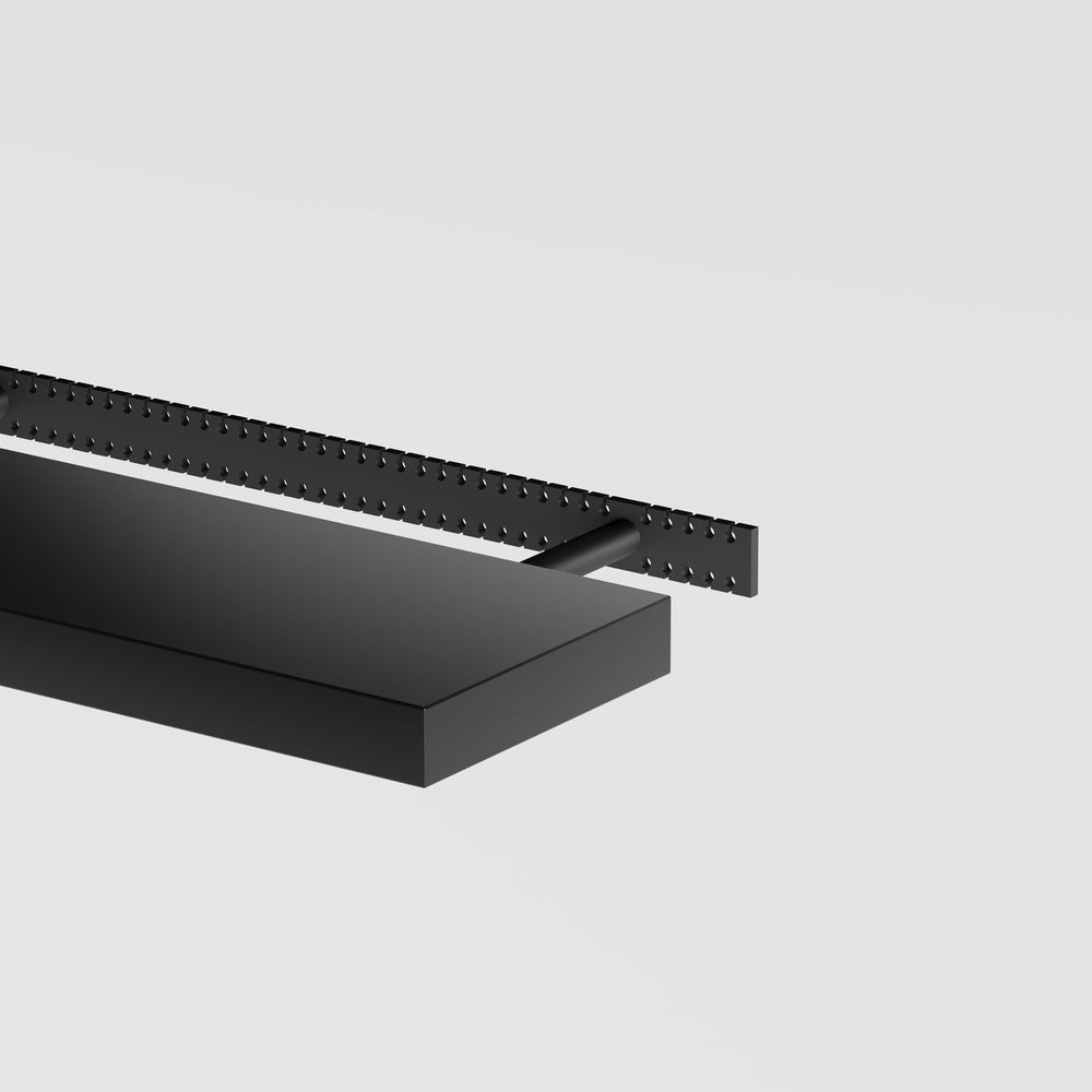 Floating Shelf- Black Conversion Varnish Paint - 1.75