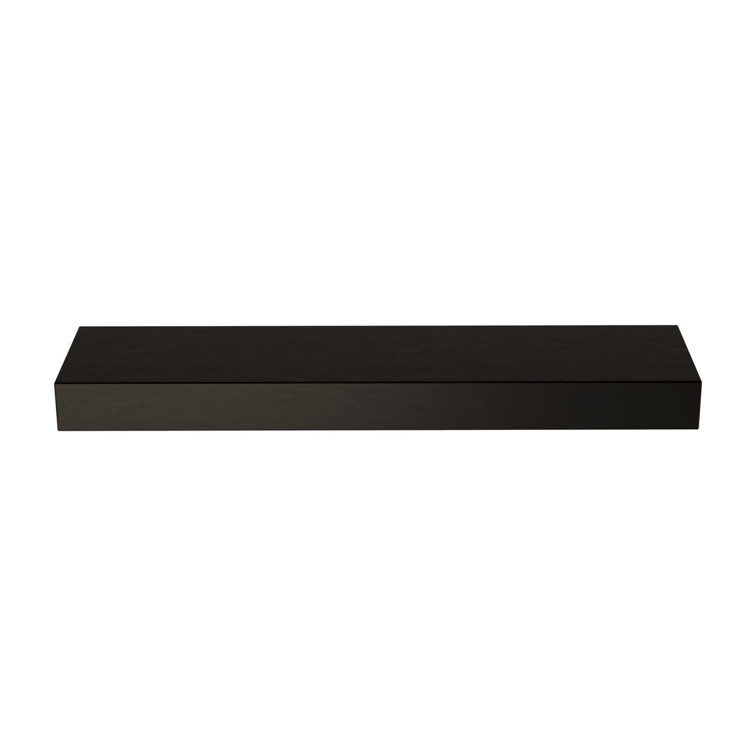 Floating Shelf- Black Oak - 4 Inches Thick