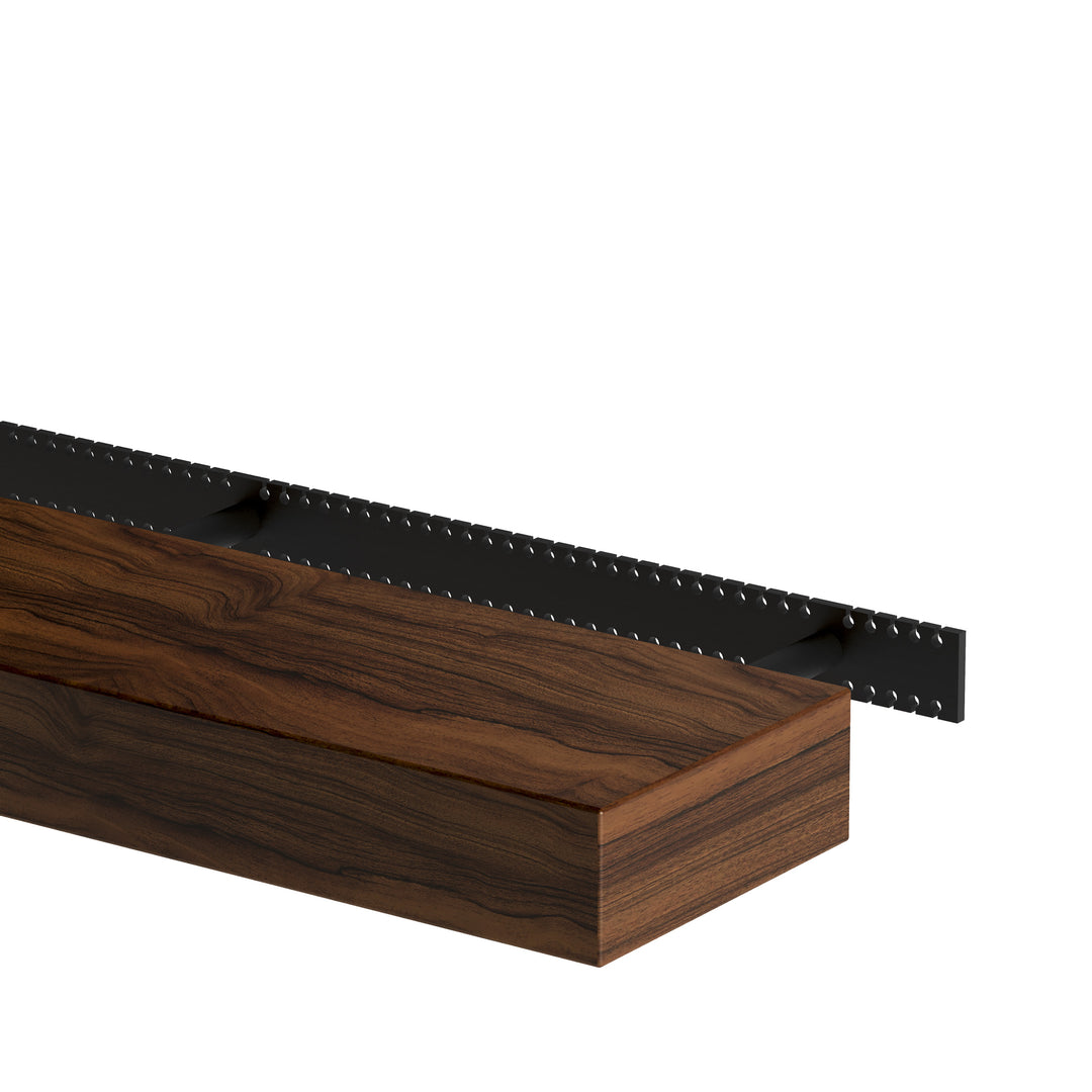 Floating Shelf- American Black Walnut - 4 Inches Thick