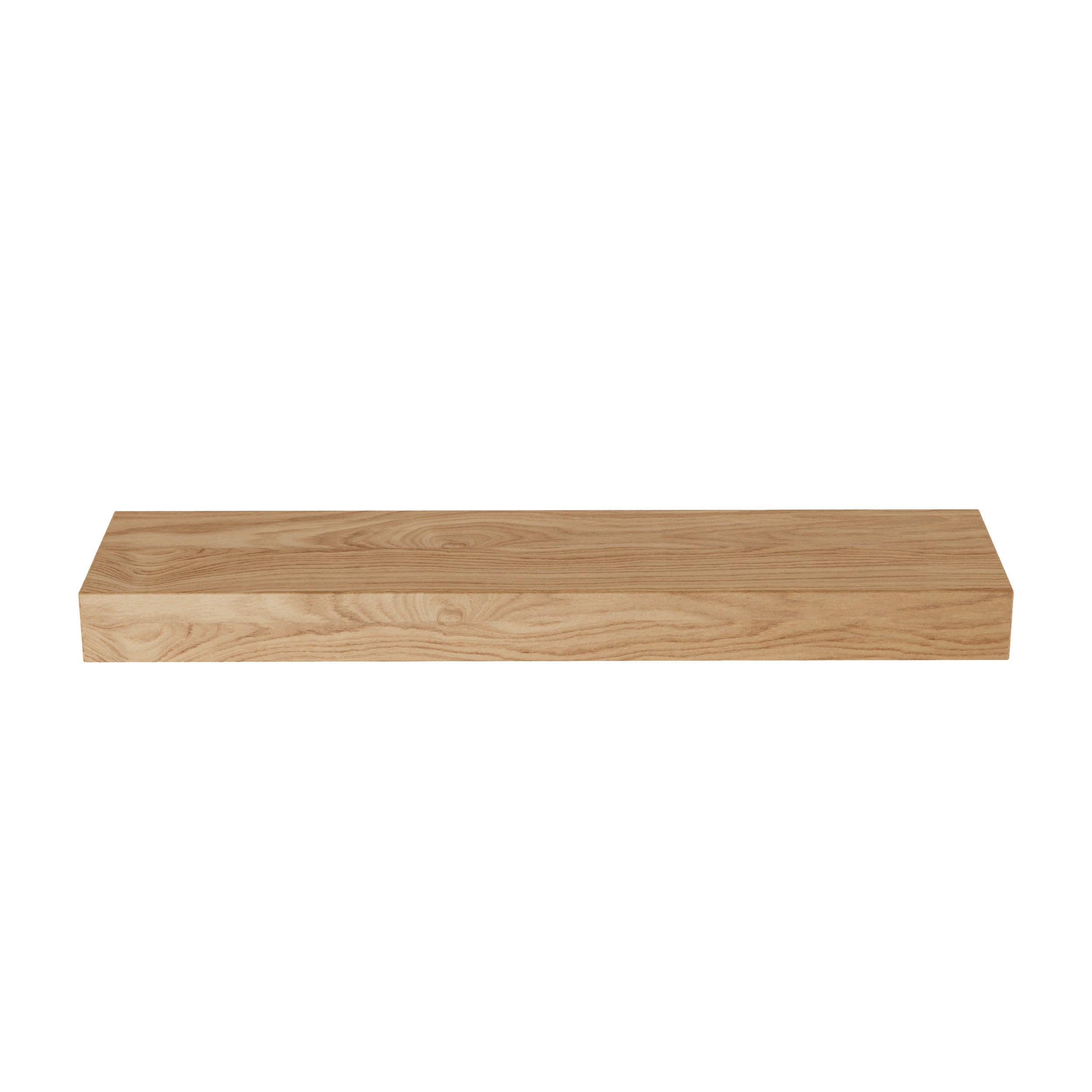 Floating Shelf White Oak 3 Inches Thick Kurouto Kitchenware