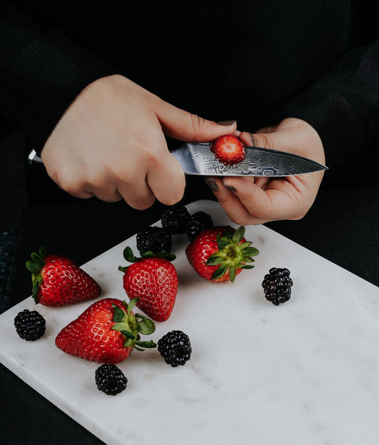 3.5-inch VG10 Paring Knife- 66 Layers of High Carbon Damascus Stainless Steel Cladding—Kintaro Series— Kurouto Kitchenware