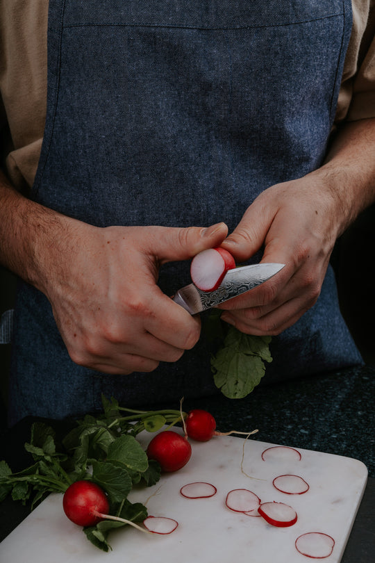 3.5-inch VG10 Paring Knife- 66 Layers of High Carbon Damascus Stainless Steel Cladding—Kintaro Series— Kurouto Kitchenware