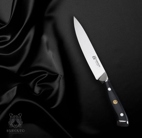 5-inch VG10 Utility Knife- 66 layers of High Carbon Damascus Stainless Steel Cladding—Kintaro Series—Kurouto Kitchenware