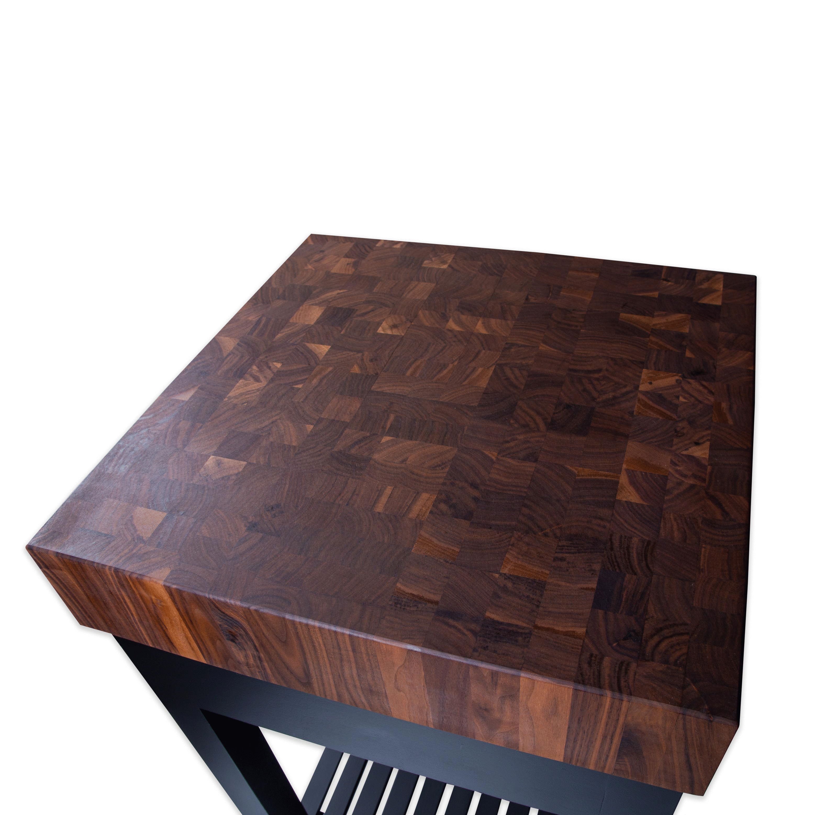 walnut end grain butcher block island top