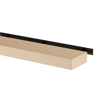 Floating Shelf- Cotton White Oak - 3 Inches Thick