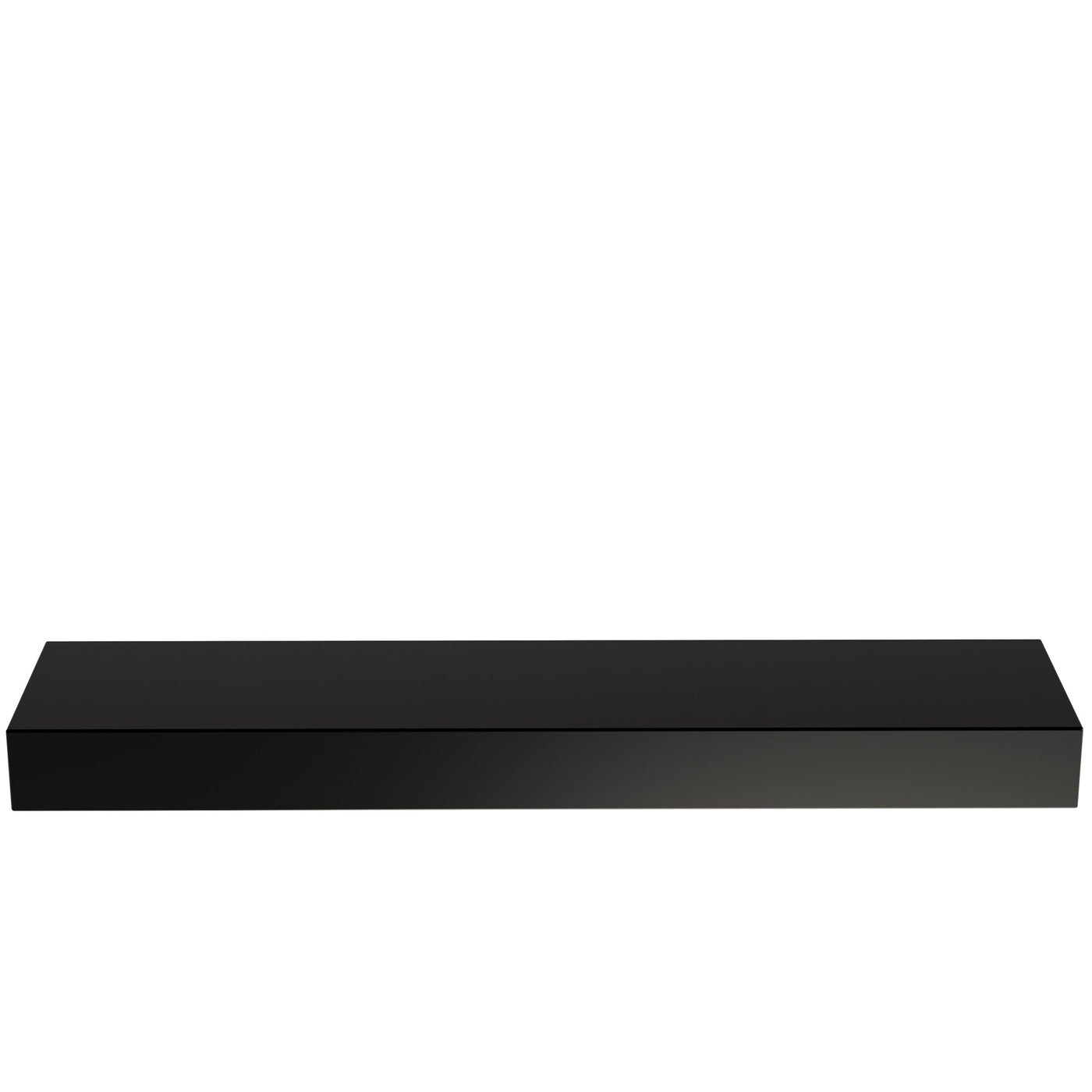 Floating Shelf- Black Conversion Varnish Paint - 4 Inches Thick