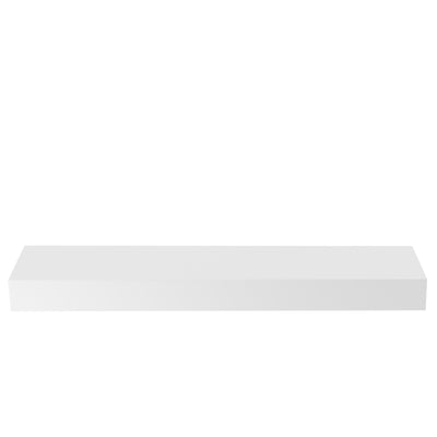 Floating Shelf- White Conversion Varnish Paint - 3 Inches Thick