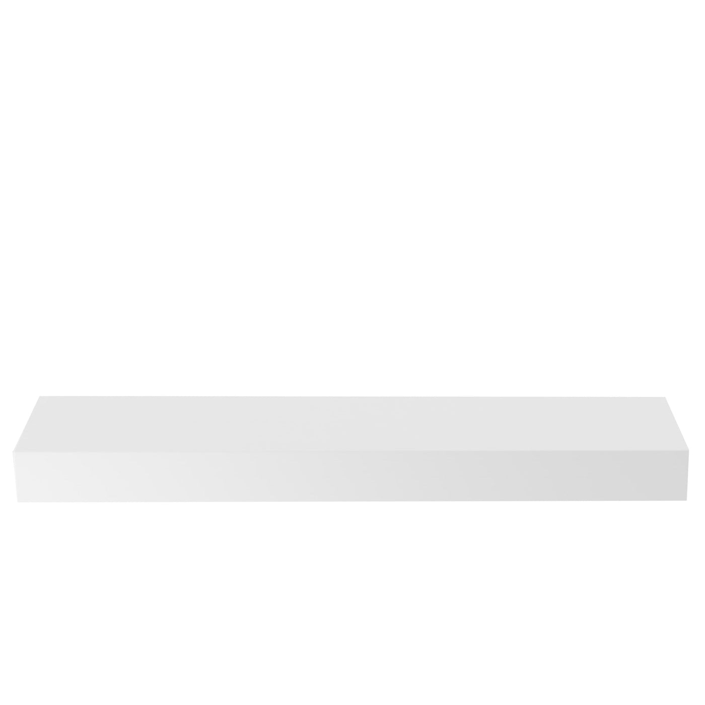 Floating Shelf- White Conversion Varnish Paint - 2 Inches Thick