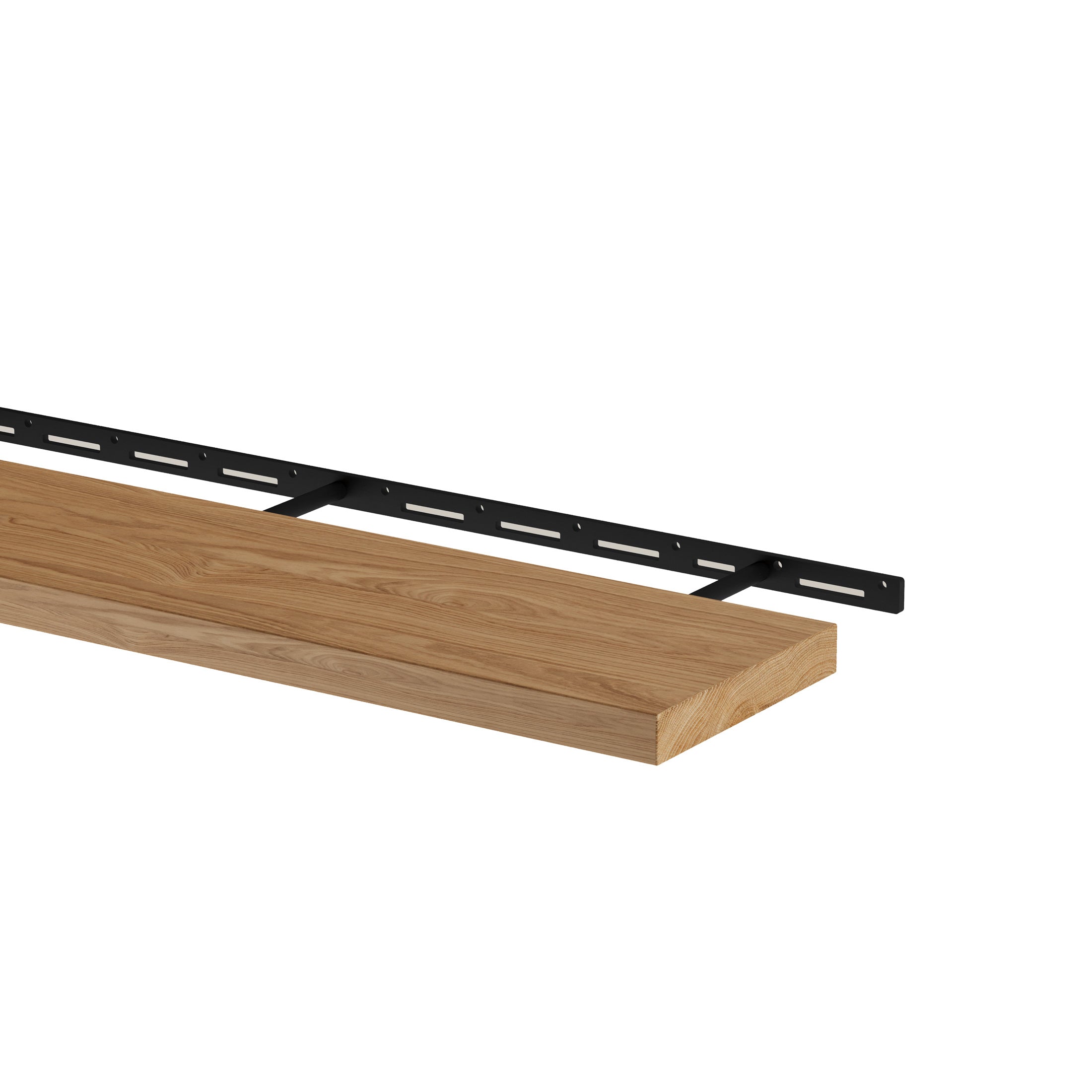 White Oak FLOATING SHELVES - Solid White Oak - Large Color and Size Options - Includes authentic Heavy Duty Hidden Steel Bracket