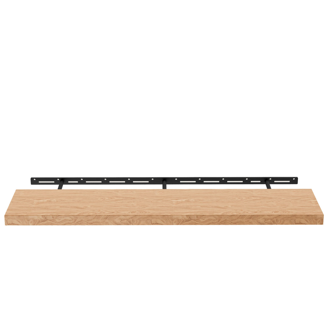 Floating Shelf- White Oak - 1.25 Inches Thick